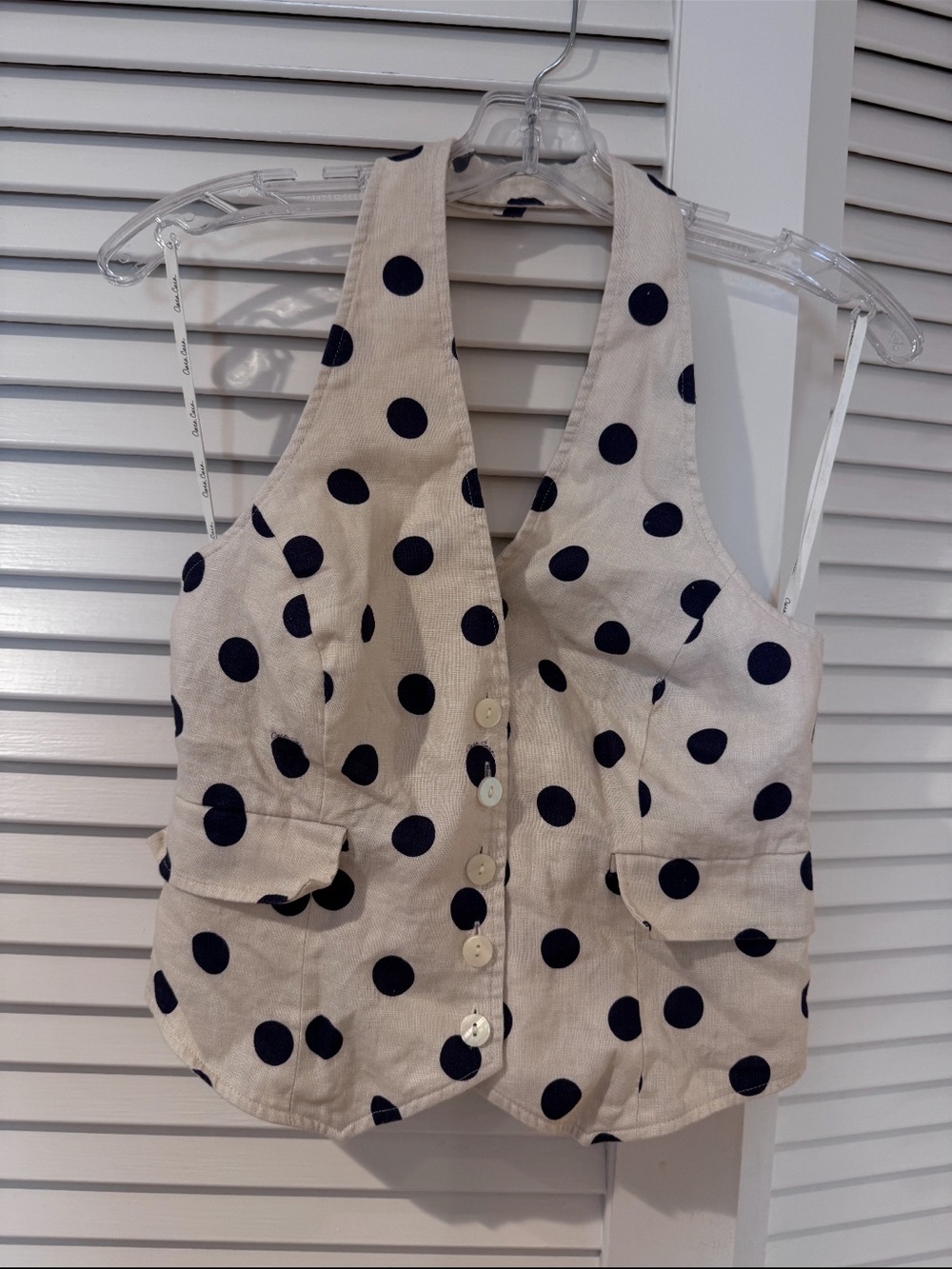 Cara Cara Prescott polka dot top